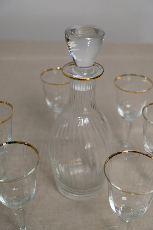 carafe avec 6 verres