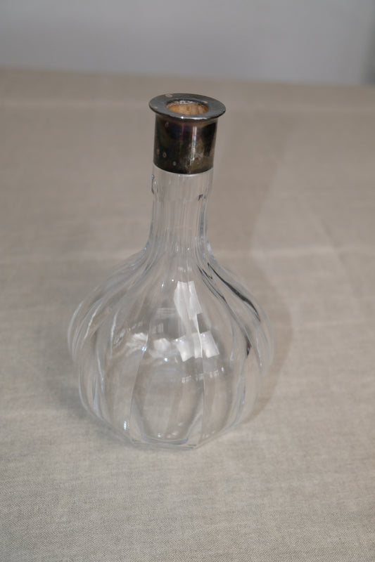 Grande carafe en métal argenté