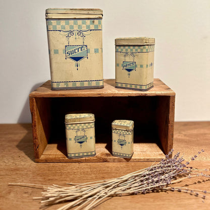 Set de boîtes à épices en aluminium