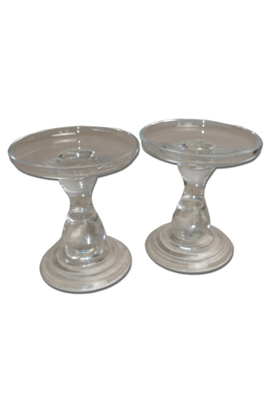 Bougeoirs en verre